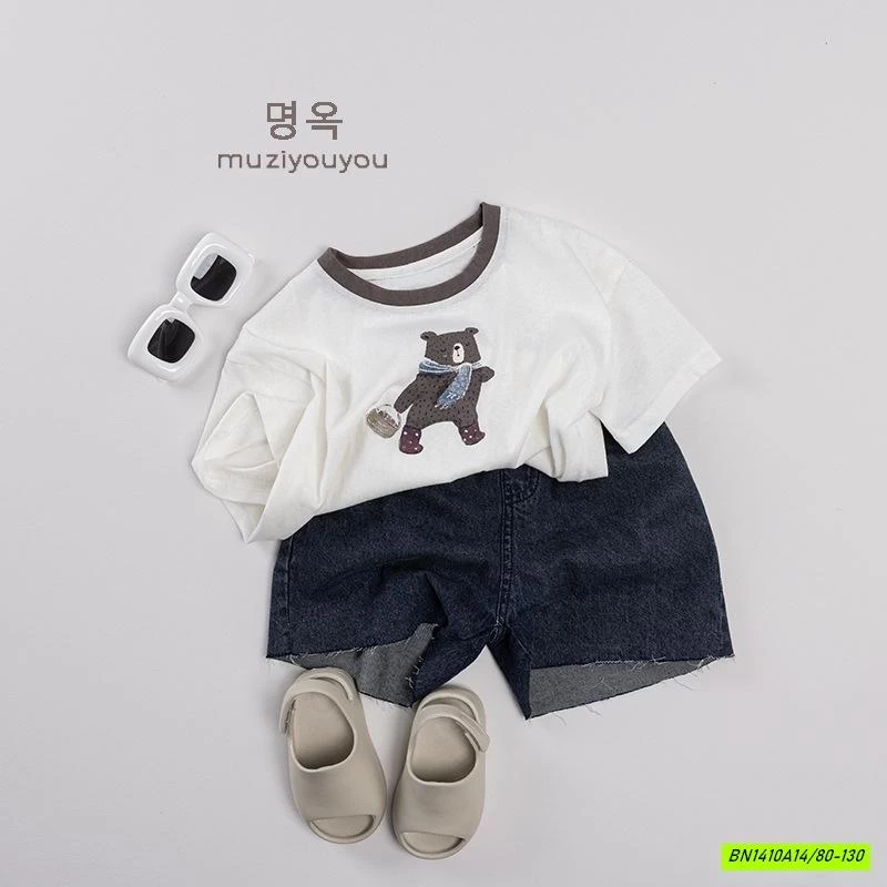 ÁO THUN GẤU IN HÌNH MUZIYOUYOU