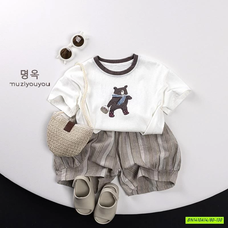 ÁO THUN GẤU IN HÌNH MUZIYOUYOU