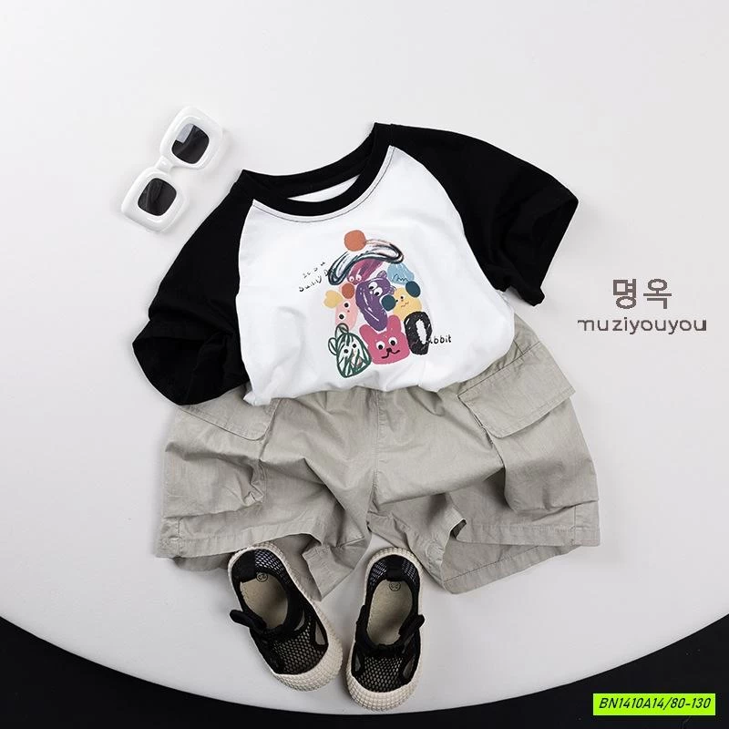 ÁO THUN GẤU IN HÌNH MUZIYOUYOU