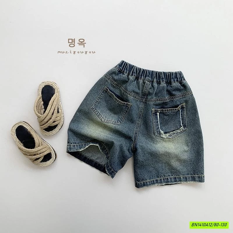 SHORT JEANS BẠC MÀU MUZIYOUYOU