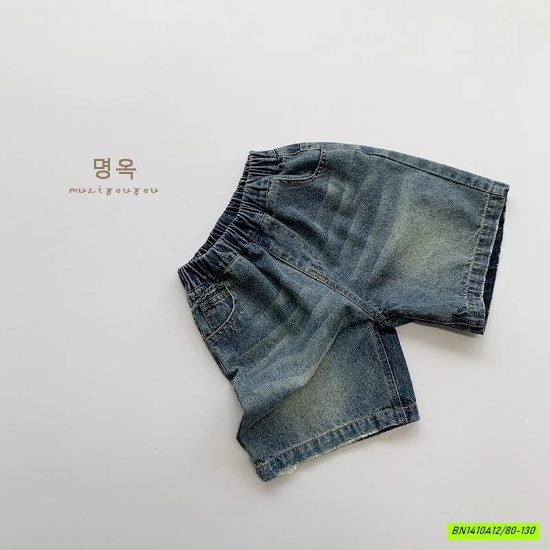 SHORT JEANS BẠC MÀU MUZIYOUYOU