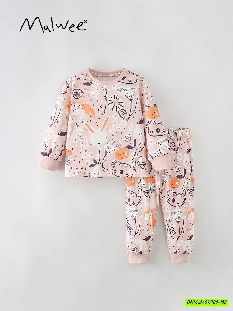 BỘ COTTON BÉ GÁI MALWEE