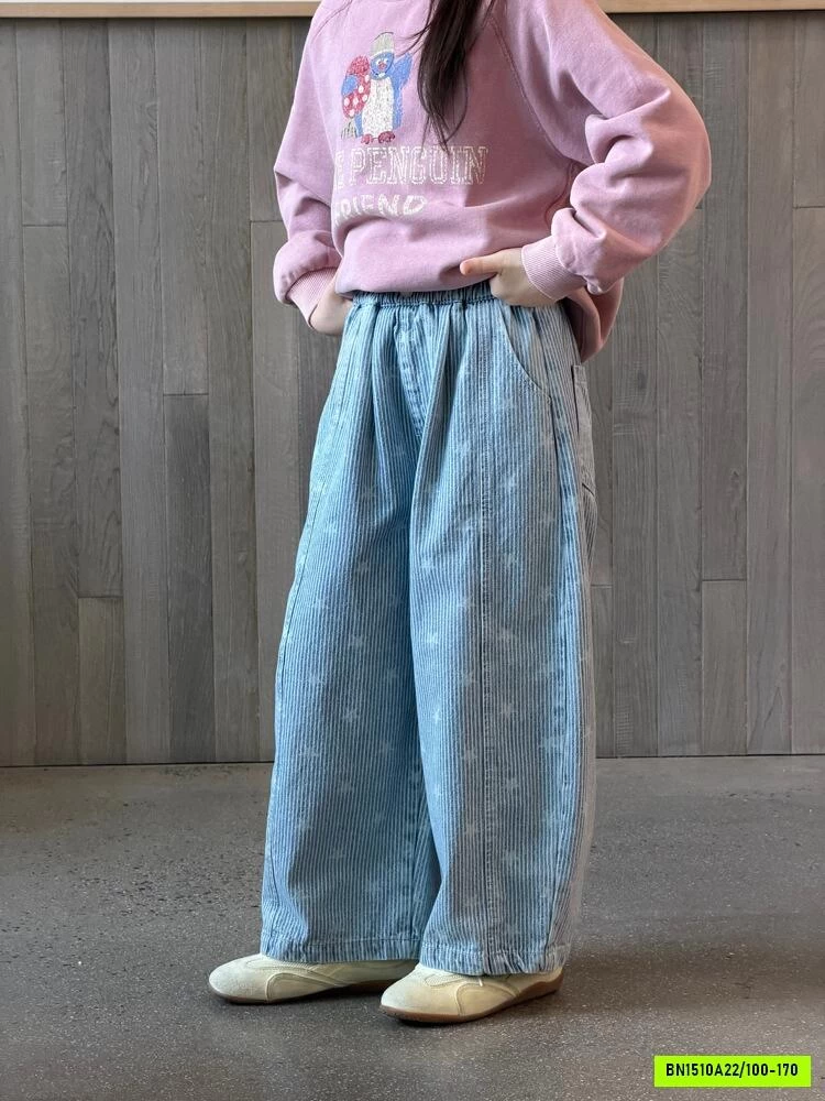 JEANS BAGGY NGÔI SAO 26F057 AMBB