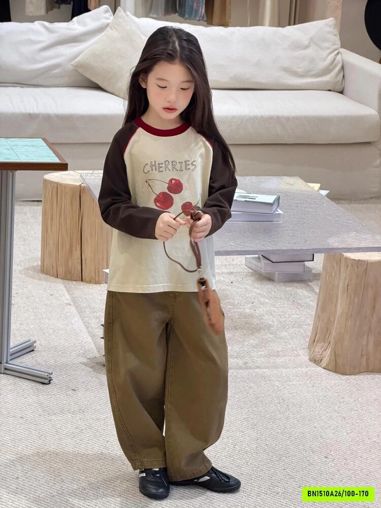 ÁO THUN PHỐI MÀU TAY 26E107 AMBB