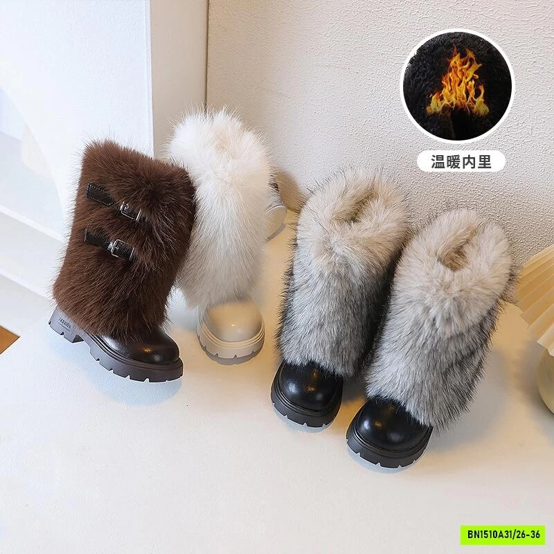 BOOT TIỂU THƯ PHỐI LÔNG LÓT NHUNG
