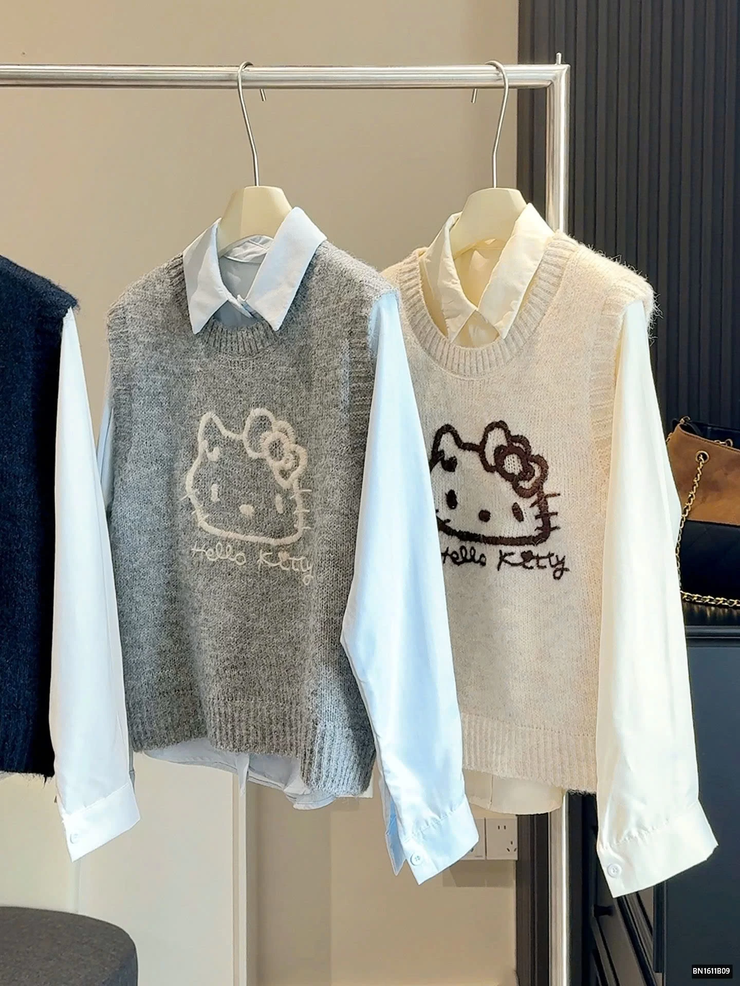 SÉT ÁO SƠ MI MIX GILE LEN KITTY ANNA