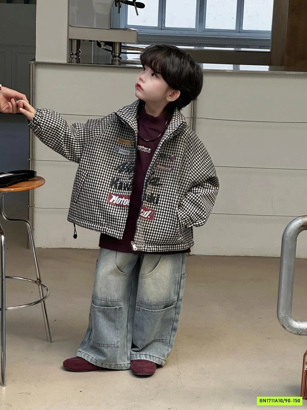 ÁO NỈ GIỮ NHIỆT IN CHỮ NHỎ