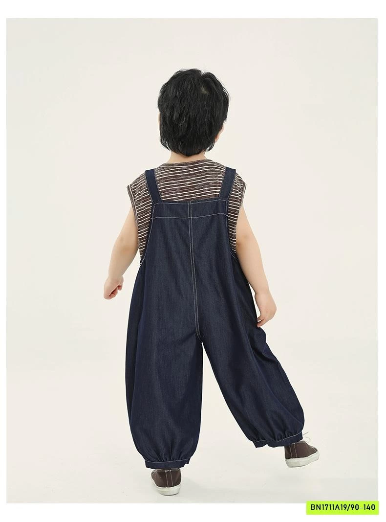 SÉT YẾM BÍ DENIM ÁO KẺ