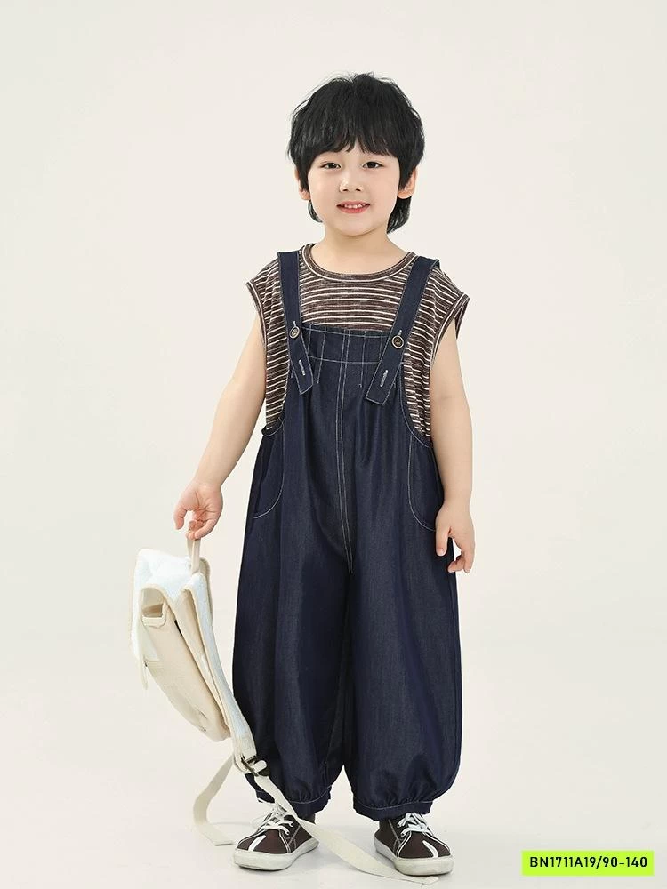 SÉT YẾM BÍ DENIM ÁO KẺ