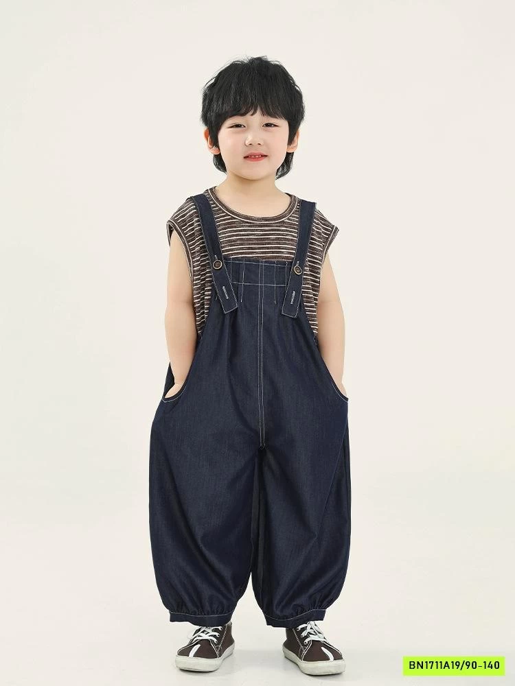 SÉT YẾM BÍ DENIM ÁO KẺ