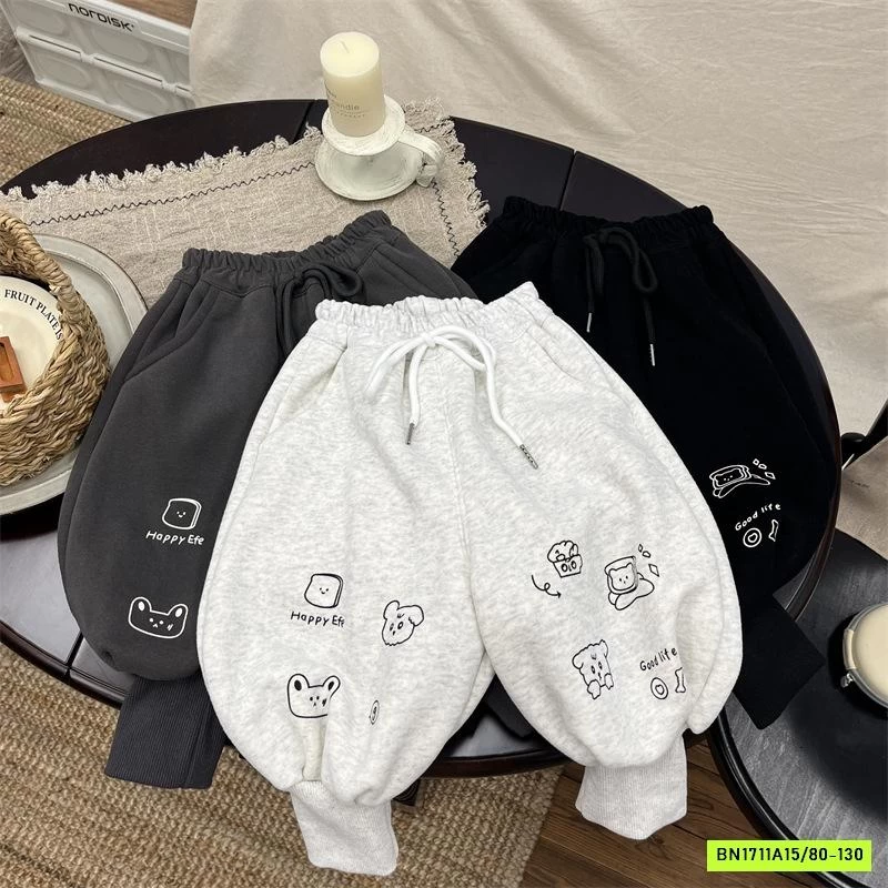 QUẦN NỈ BOM BO GẤU CÚN LÓT LÔNG CỪU