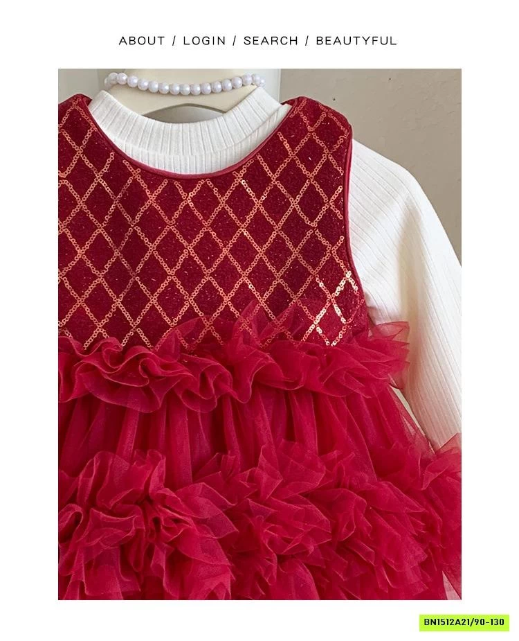 SÉT VÁY ĐỎ ÁO LEN LÓT NHUNG BLUETOWN