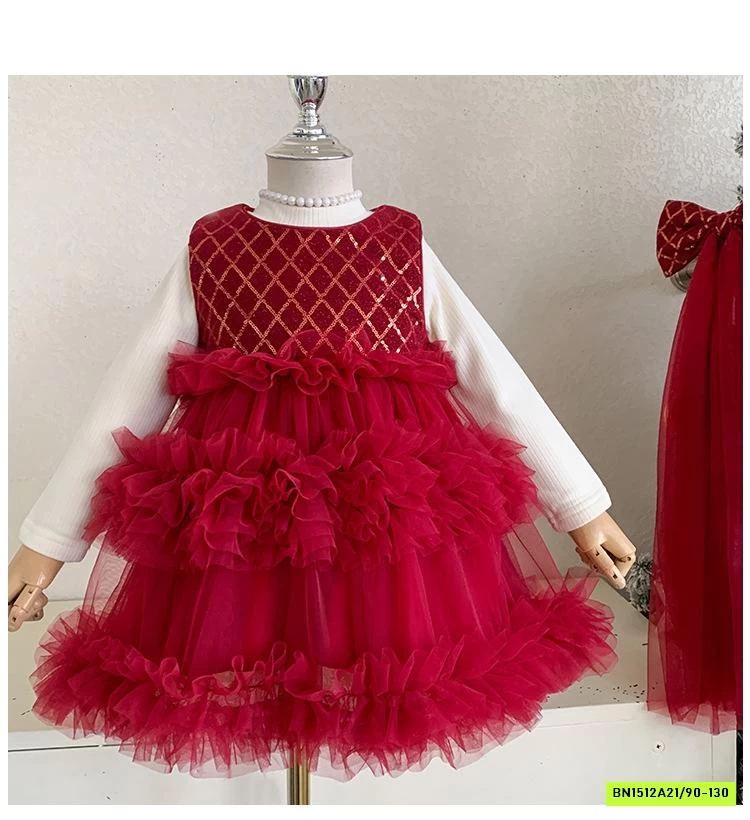 SÉT VÁY ĐỎ ÁO LEN LÓT NHUNG BLUETOWN