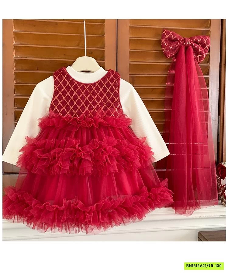 SÉT VÁY ĐỎ ÁO LEN LÓT NHUNG BLUETOWN