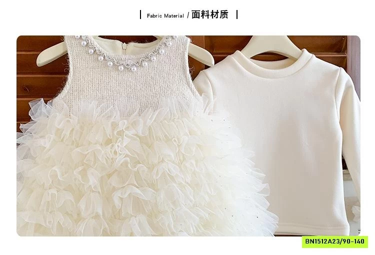 ĐẦM DẠ TUTU CỔ ĐÍNH NGỌC BLUETOWN