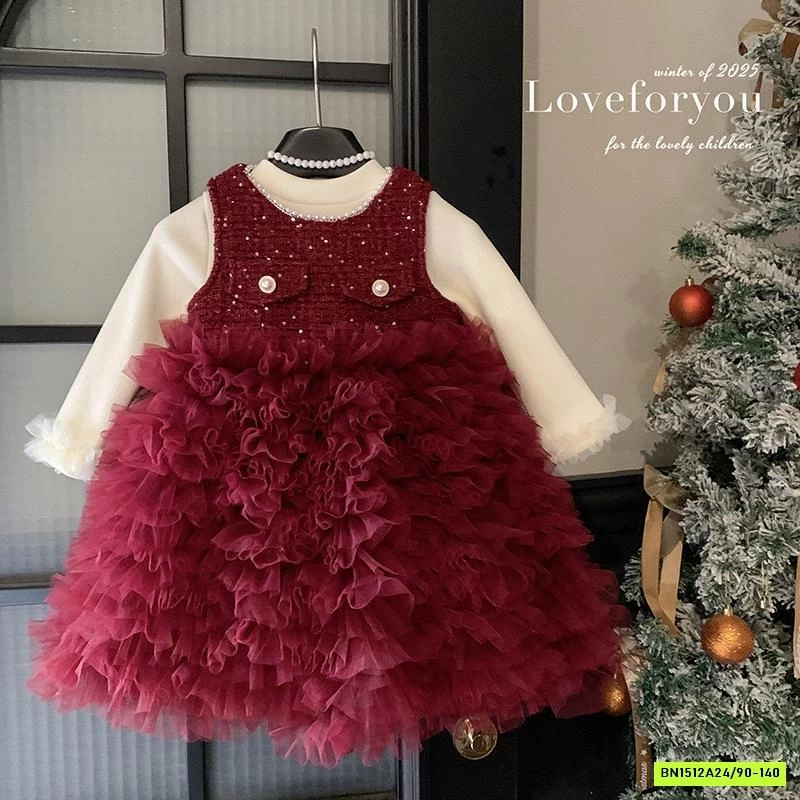 SÉT ĐẦM DẠ TUTU GIẢ TÚI NGỰC BLUETOWN