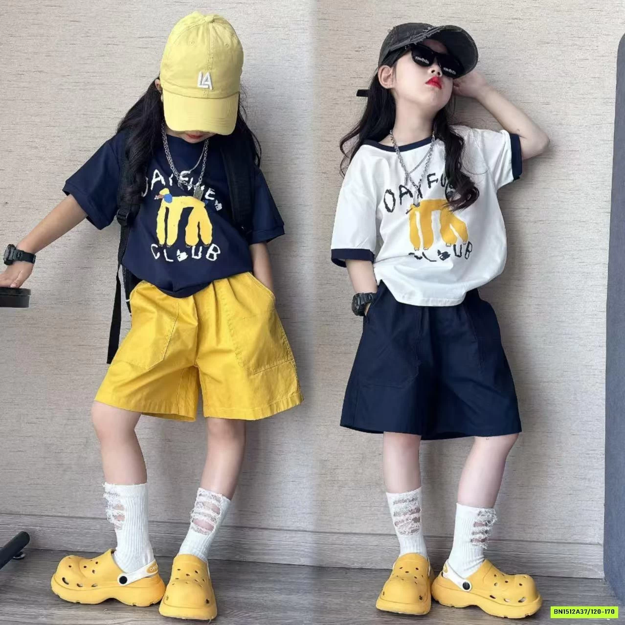 ÁO THUN MÈO MIX SHORT ỐNG RỘNG