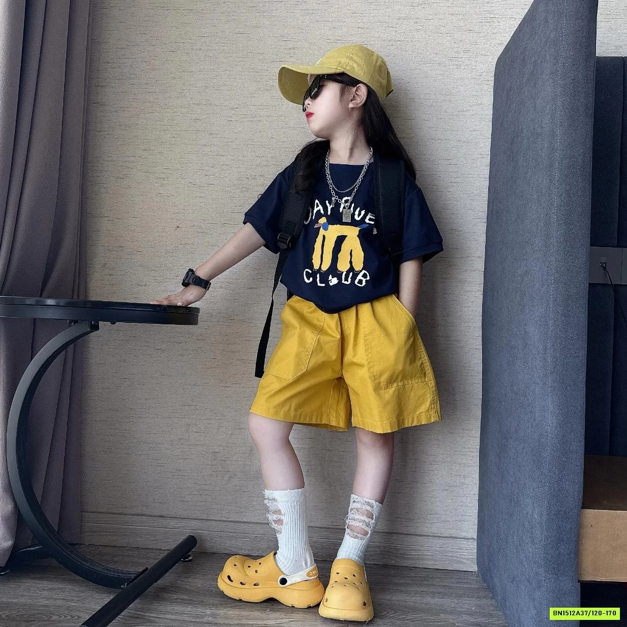 ÁO THUN MÈO MIX SHORT ỐNG RỘNG