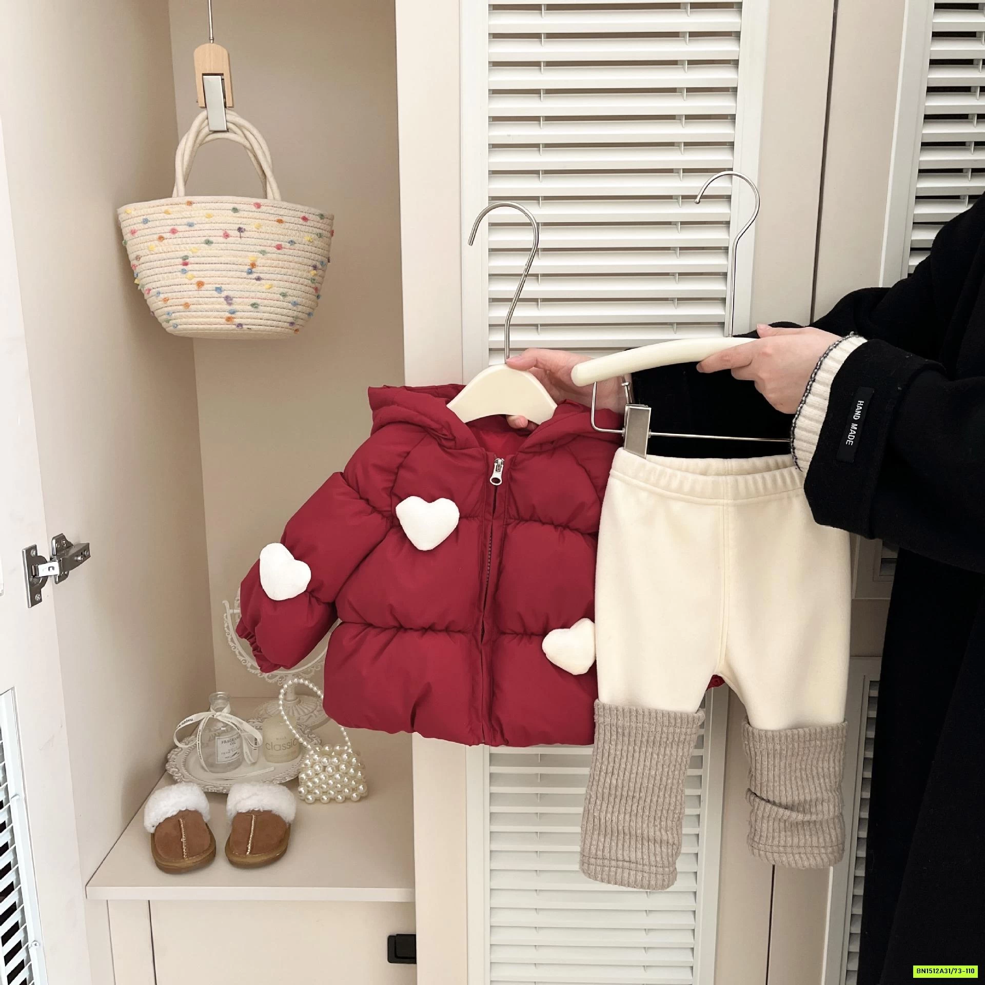 KHOÁC PHAO ĐỎ TRÁI TIM SZ NHÍ