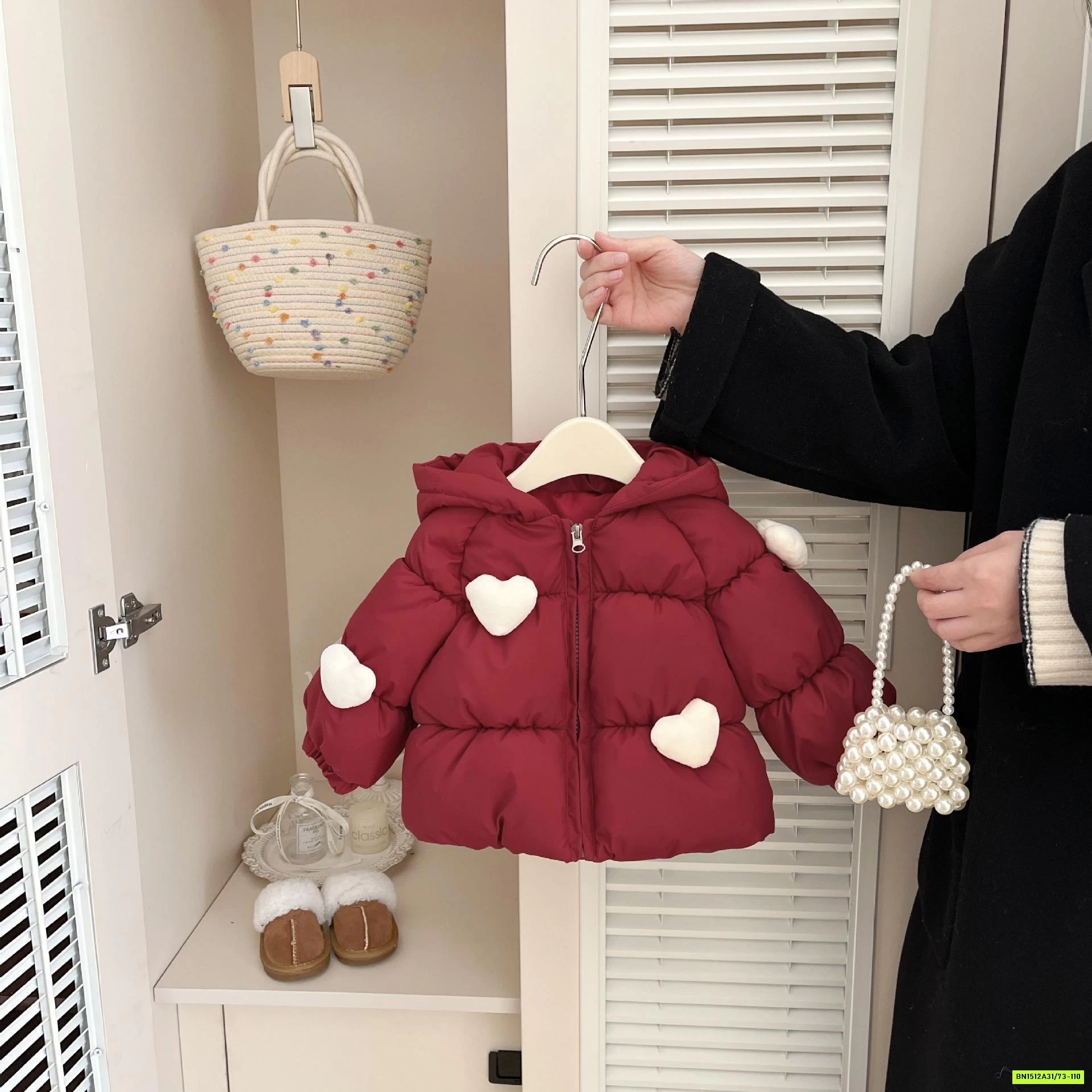 KHOÁC PHAO ĐỎ TRÁI TIM SZ NHÍ