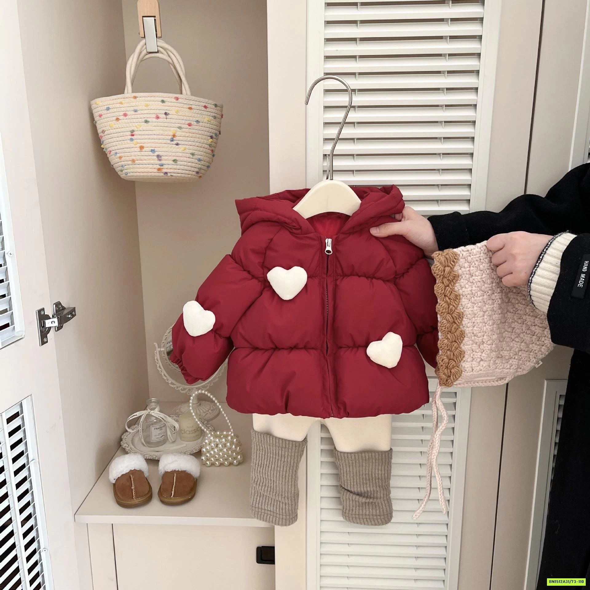 KHOÁC PHAO ĐỎ TRÁI TIM SZ NHÍ