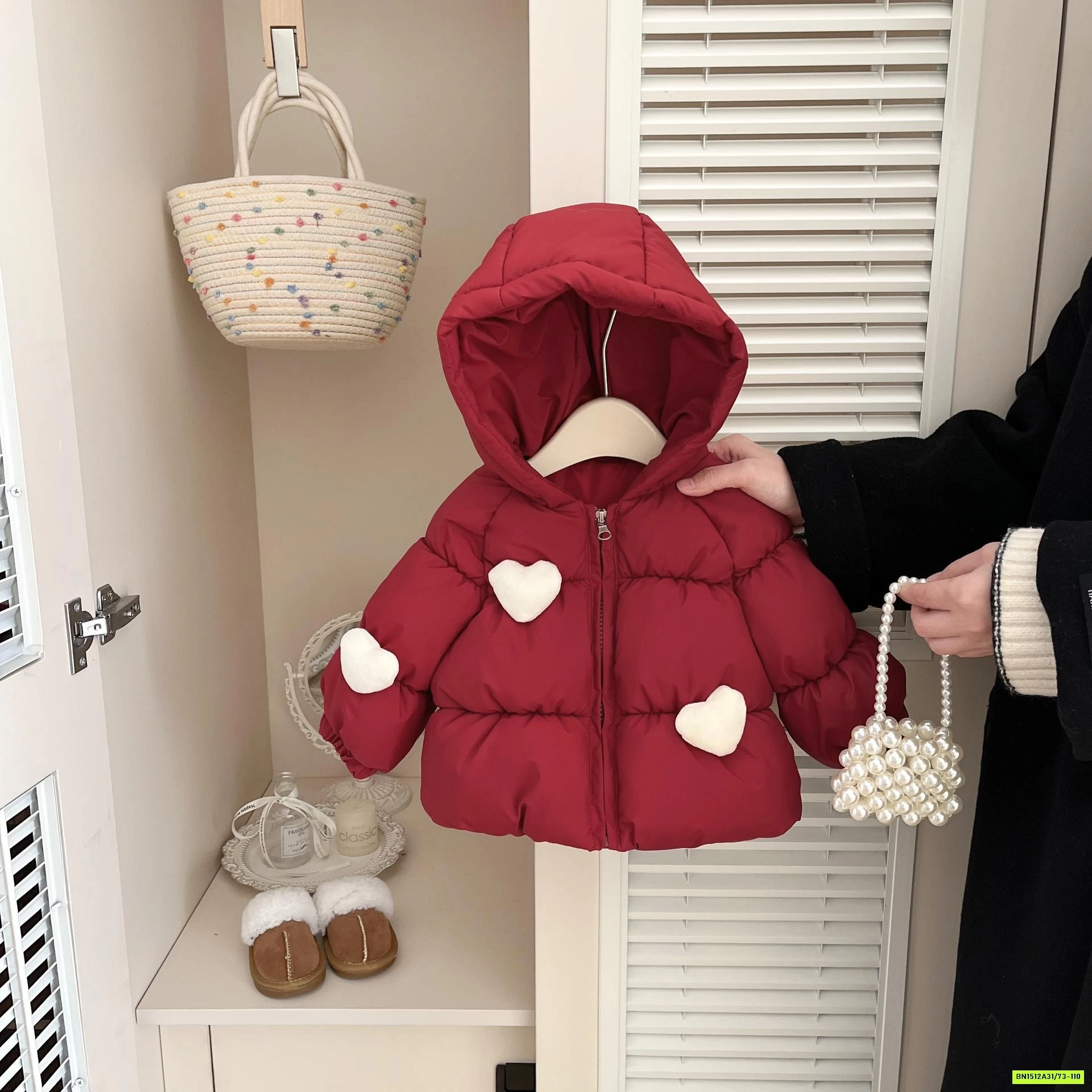 KHOÁC PHAO ĐỎ TRÁI TIM SZ NHÍ