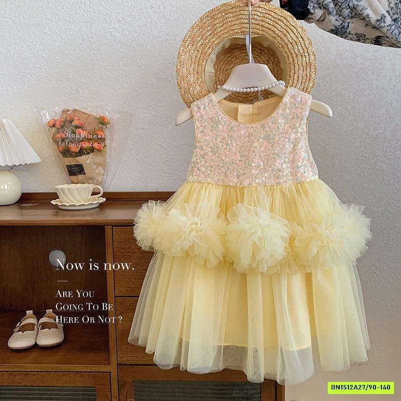 ĐẦM TUTU VÀNG BLING BLUETOWN