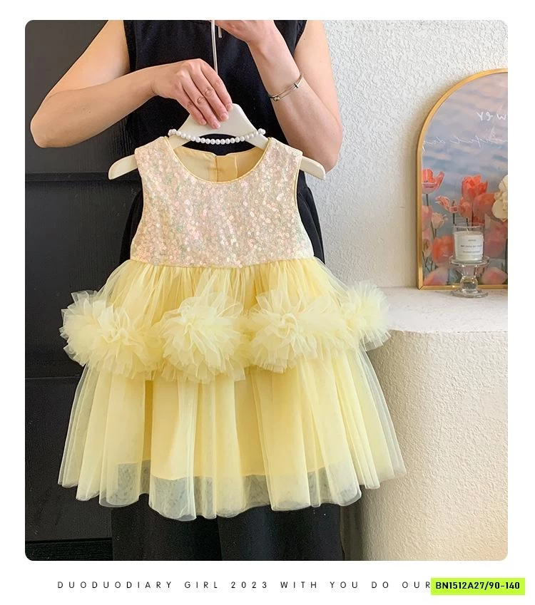 ĐẦM TUTU VÀNG BLING BLUETOWN