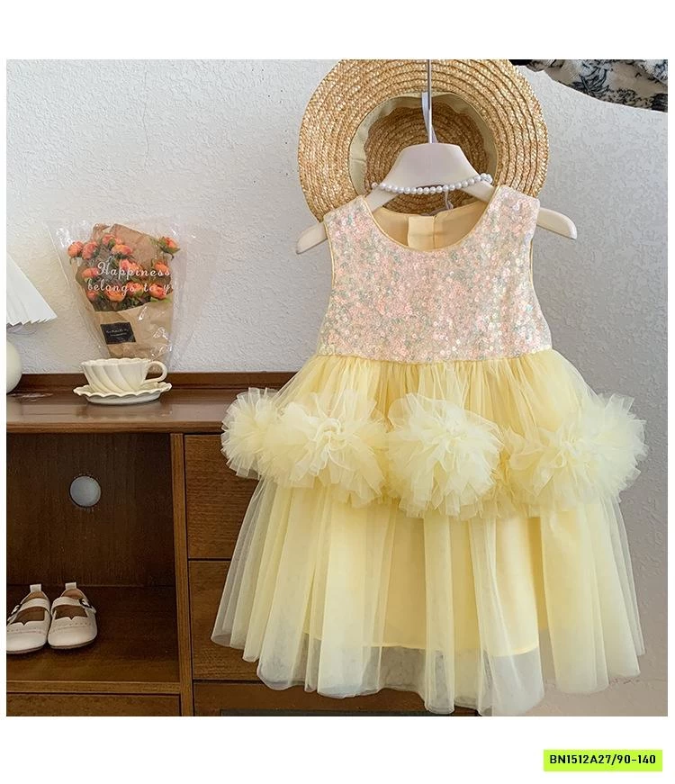 ĐẦM TUTU VÀNG BLING BLUETOWN