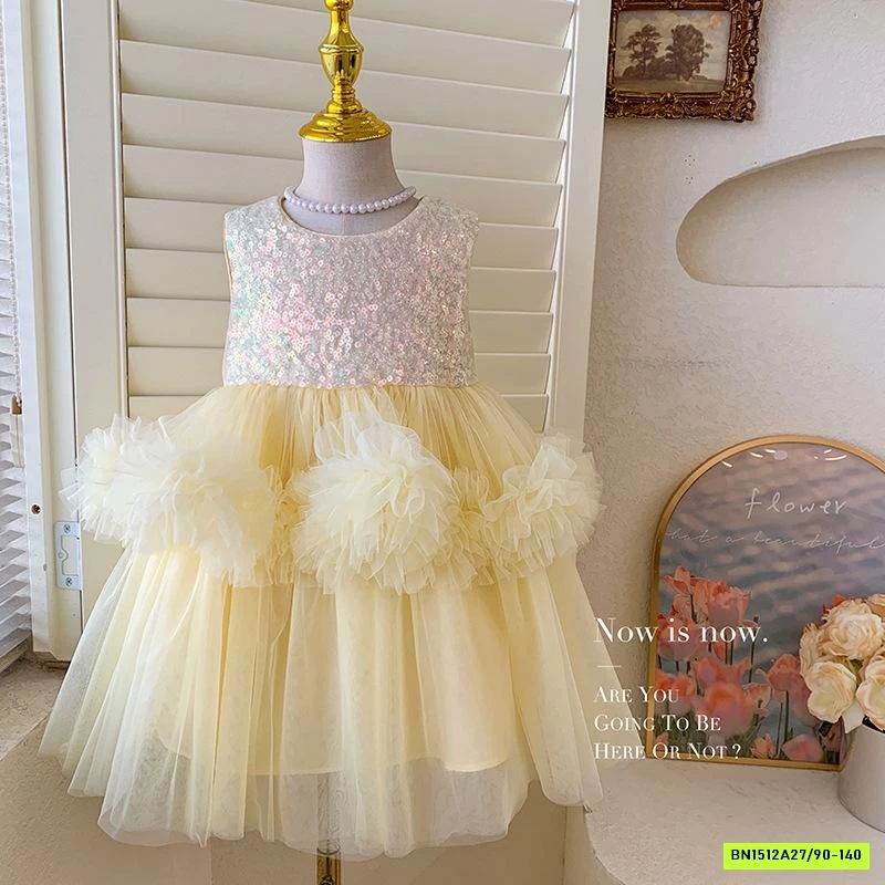 ĐẦM TUTU VÀNG BLING BLUETOWN