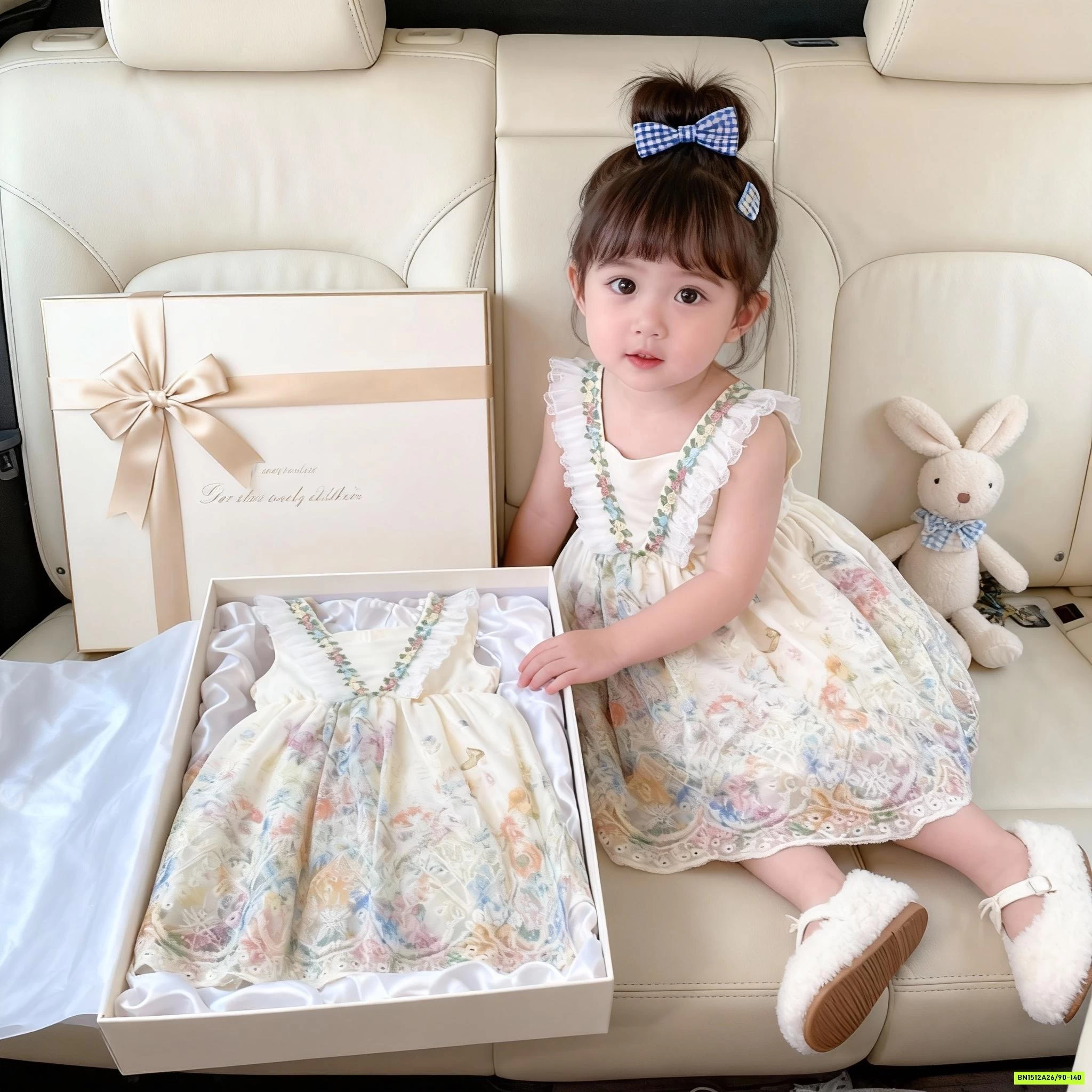 ĐẦM THÊU HOA CÁNH TIÊN BLUETOWN