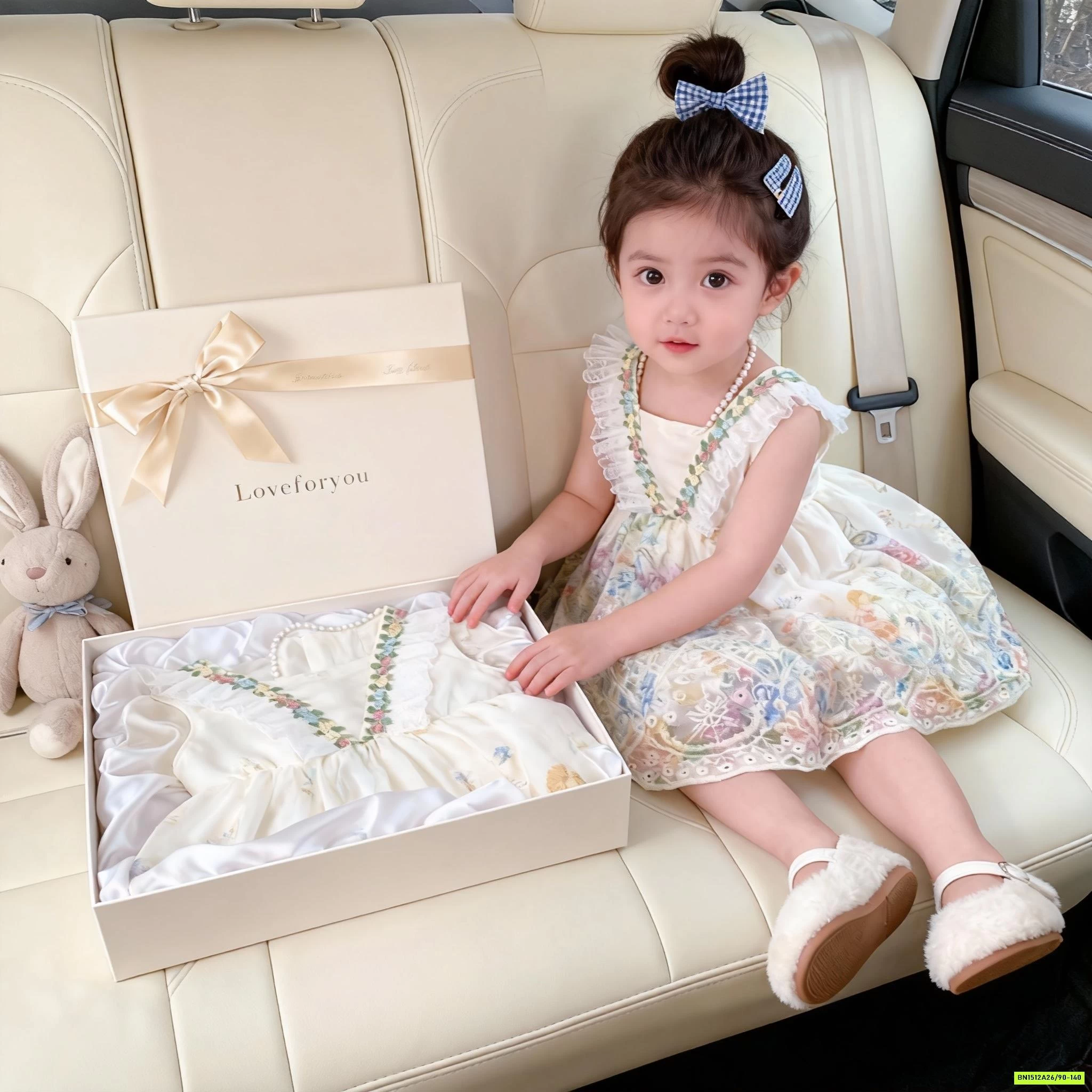 ĐẦM THÊU HOA CÁNH TIÊN BLUETOWN