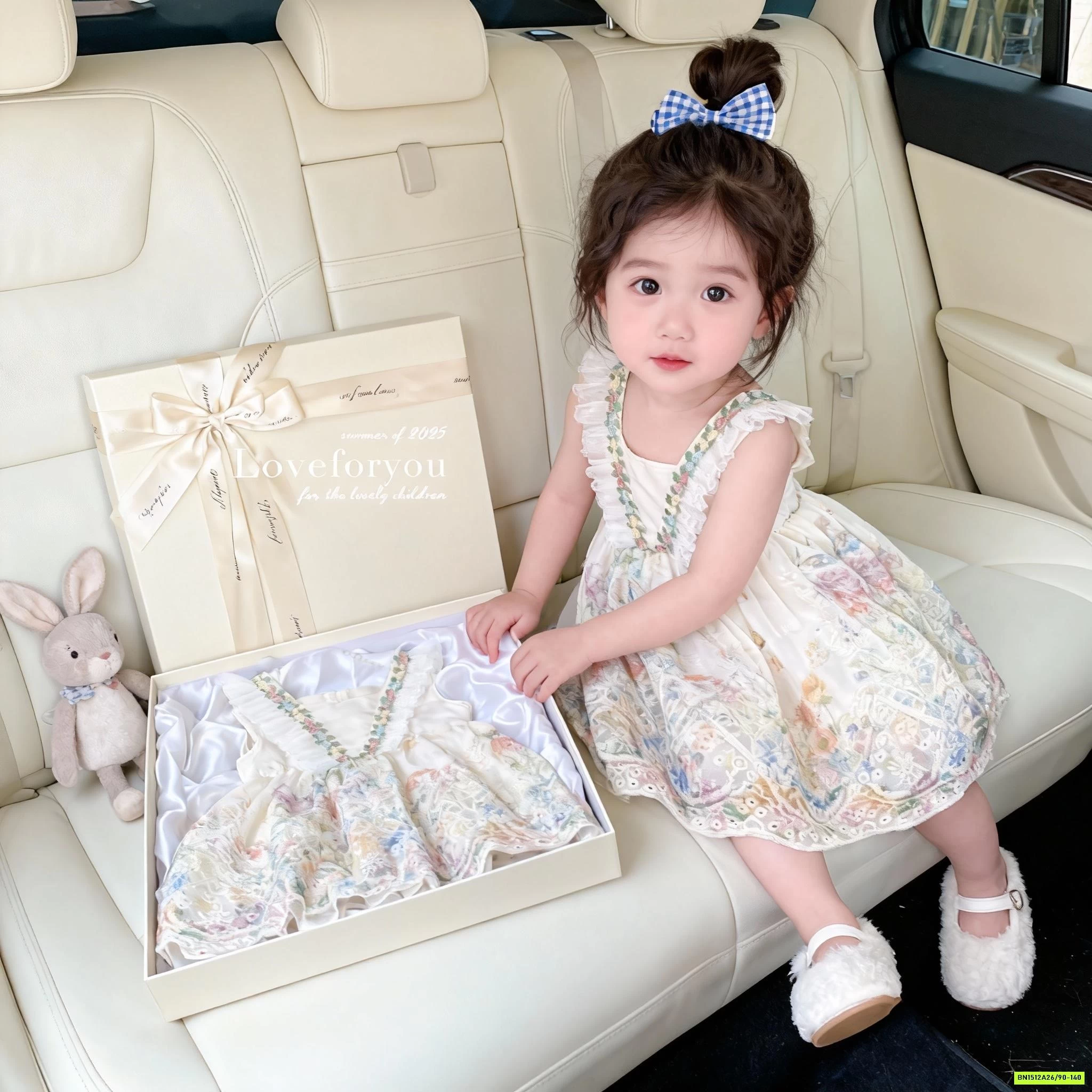 ĐẦM THÊU HOA CÁNH TIÊN BLUETOWN