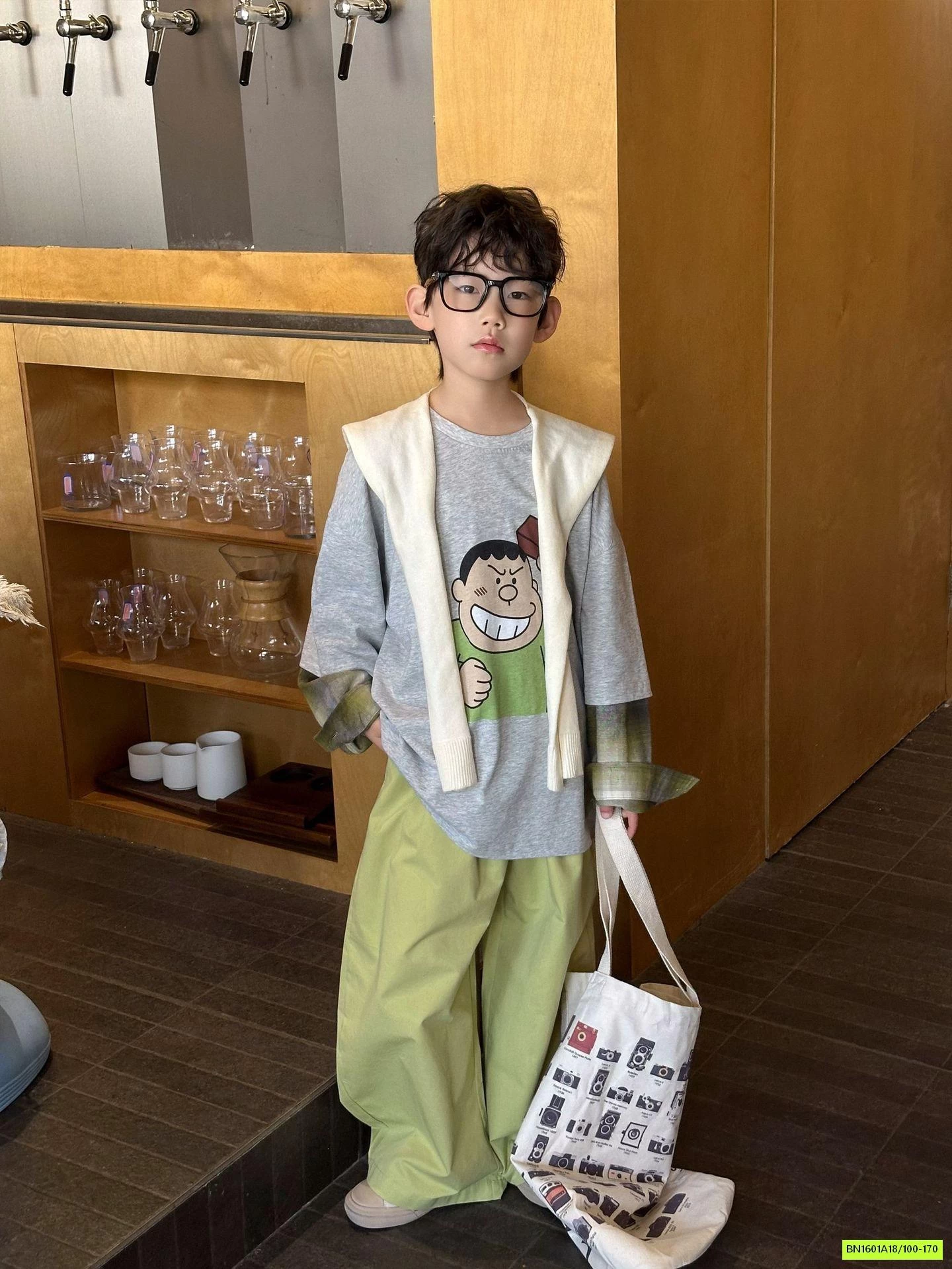 ÁO THUN CHAI-EN TAY PHỐI CARO