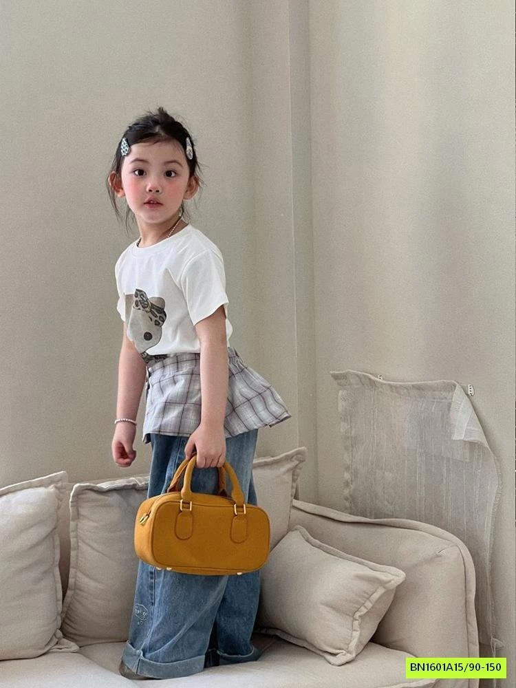 SÉT ÁO KITTY MIX JEANS SUÔNG