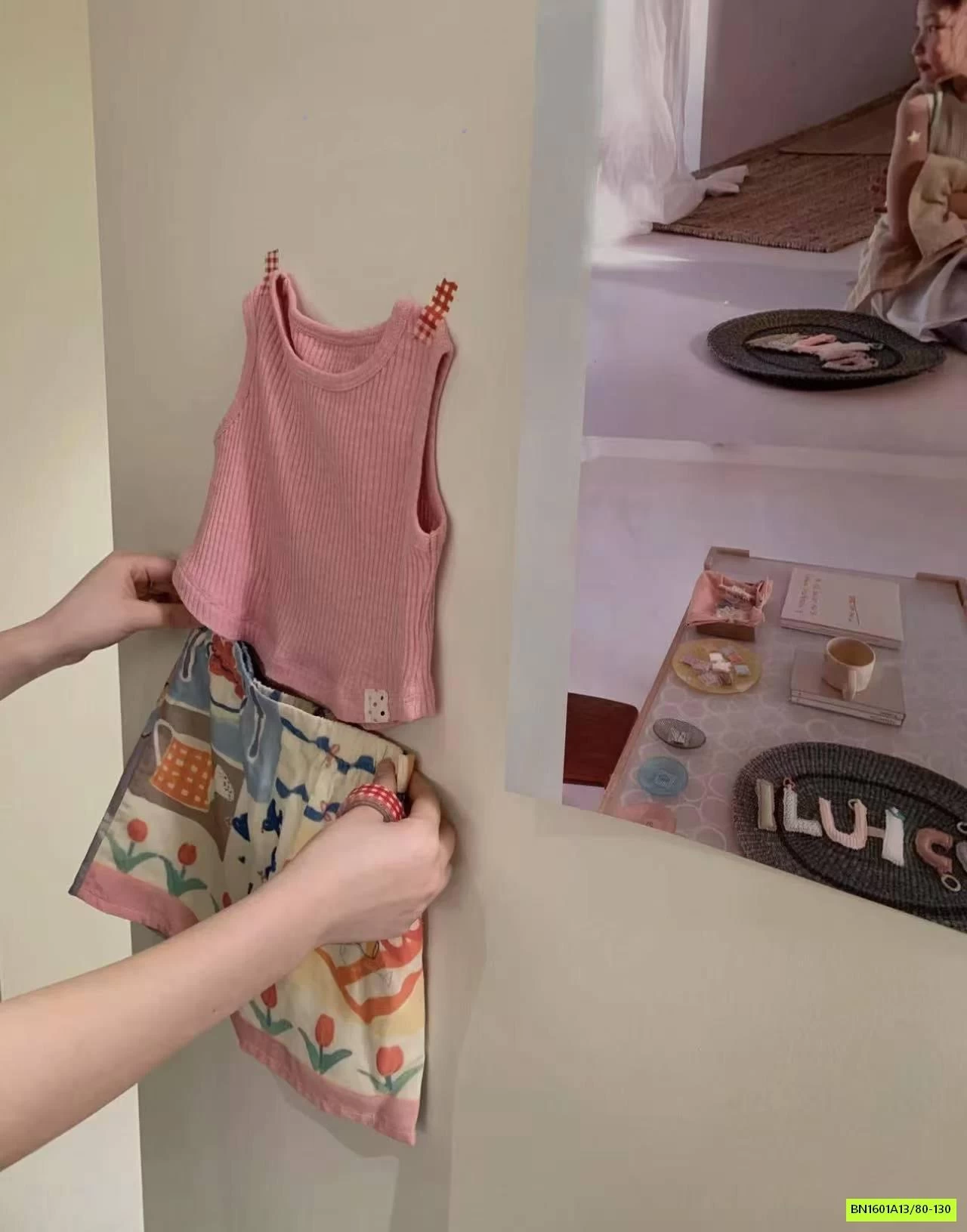 SÉT ÁO HỒNG MIX CV HOA