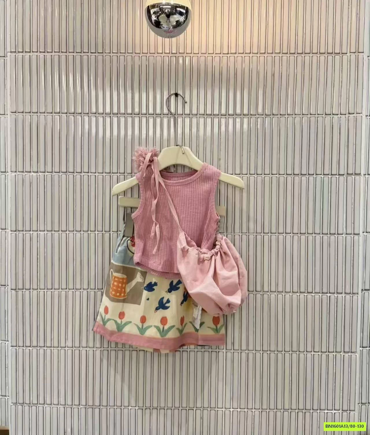 SÉT ÁO HỒNG MIX CV HOA