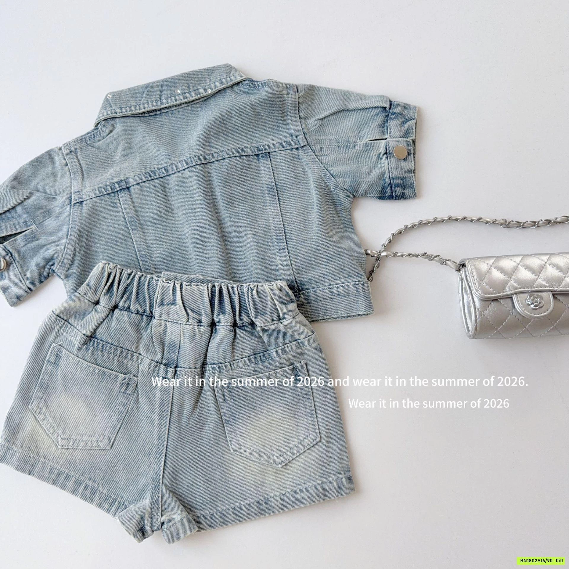 SÉT VÁY JEANS 2 CHI TIẾT ĐÍNH ĐÁ T&Q KIDS