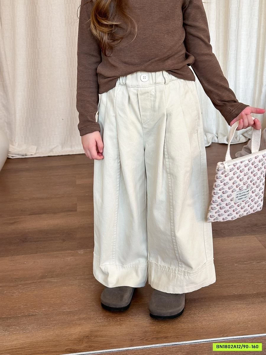 QUẦN SUÔNG GẤP GẤU GÂN TRƯỚC 24X024 AMBB