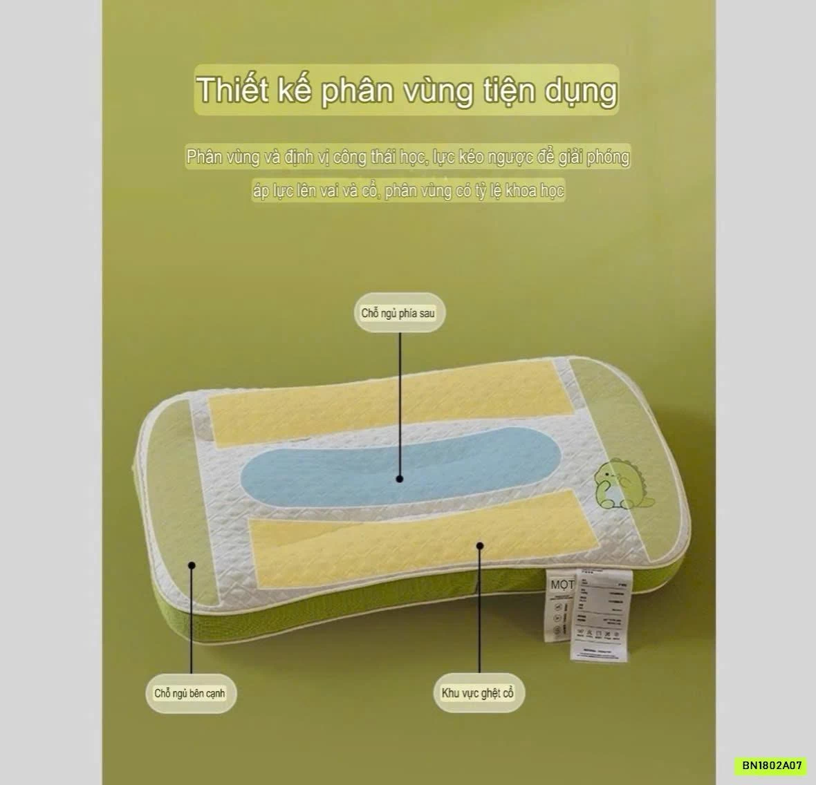 SÉT 2 GỐI KHỦNG LONG CHO BÉ