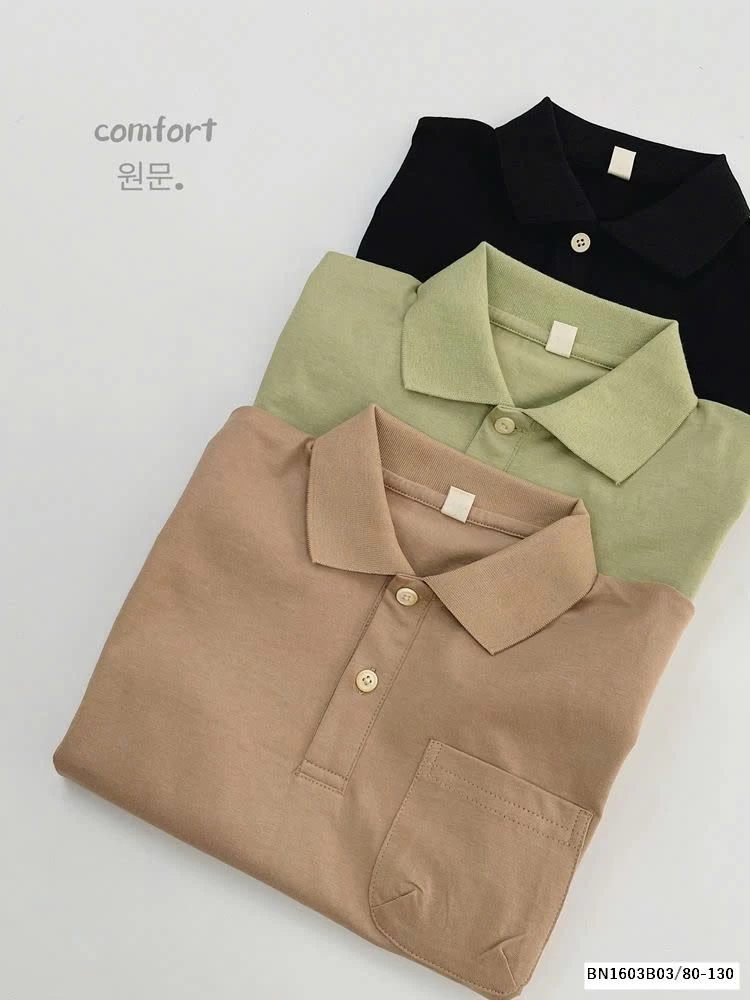 ÁO POLO TRƠN MÀU HÀN QUỐC
