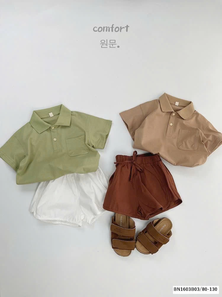 ÁO POLO TRƠN MÀU HÀN QUỐC