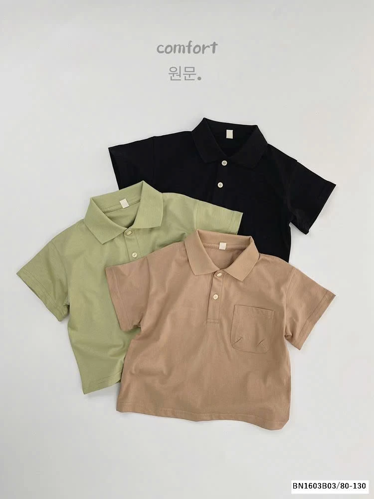 ÁO POLO TRƠN MÀU HÀN QUỐC