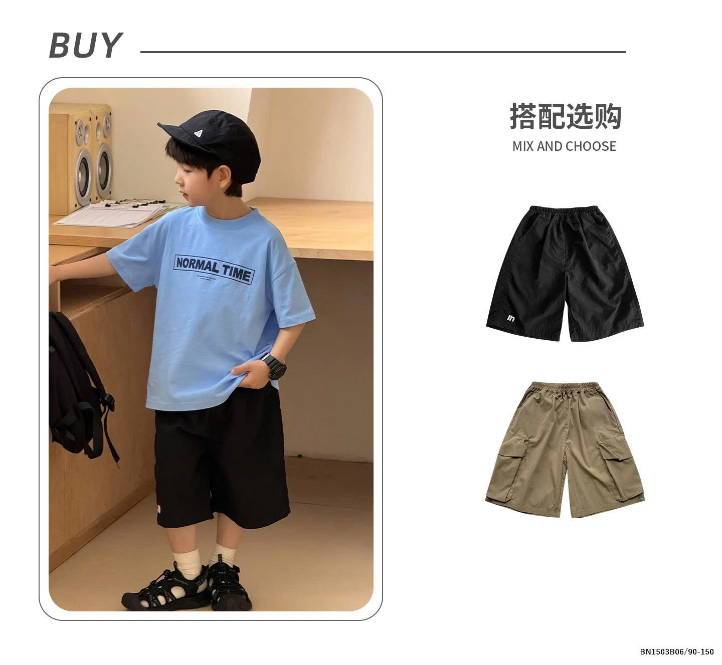 ÁO THUN BÉ TRAI CHỮ NORMAL TIME