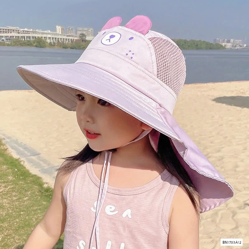 MŨ CHỐNG NẮNG THOÁNG KHÍ TAI GẤU