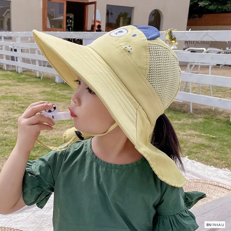 MŨ CHỐNG NẮNG THOÁNG KHÍ TAI GẤU