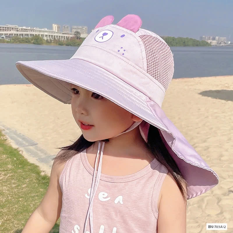 MŨ CHỐNG NẮNG THOÁNG KHÍ TAI GẤU