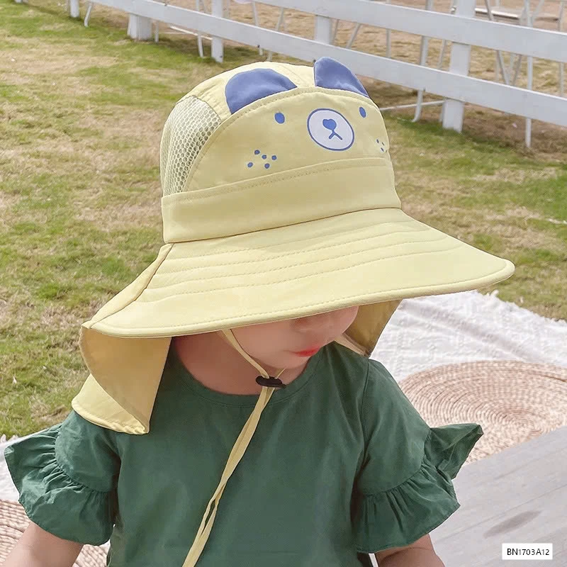 MŨ CHỐNG NẮNG THOÁNG KHÍ TAI GẤU