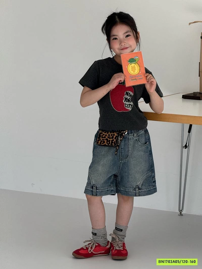 ÁO THUN TÁO MIX SHORT JEANS CÁ TÍNH