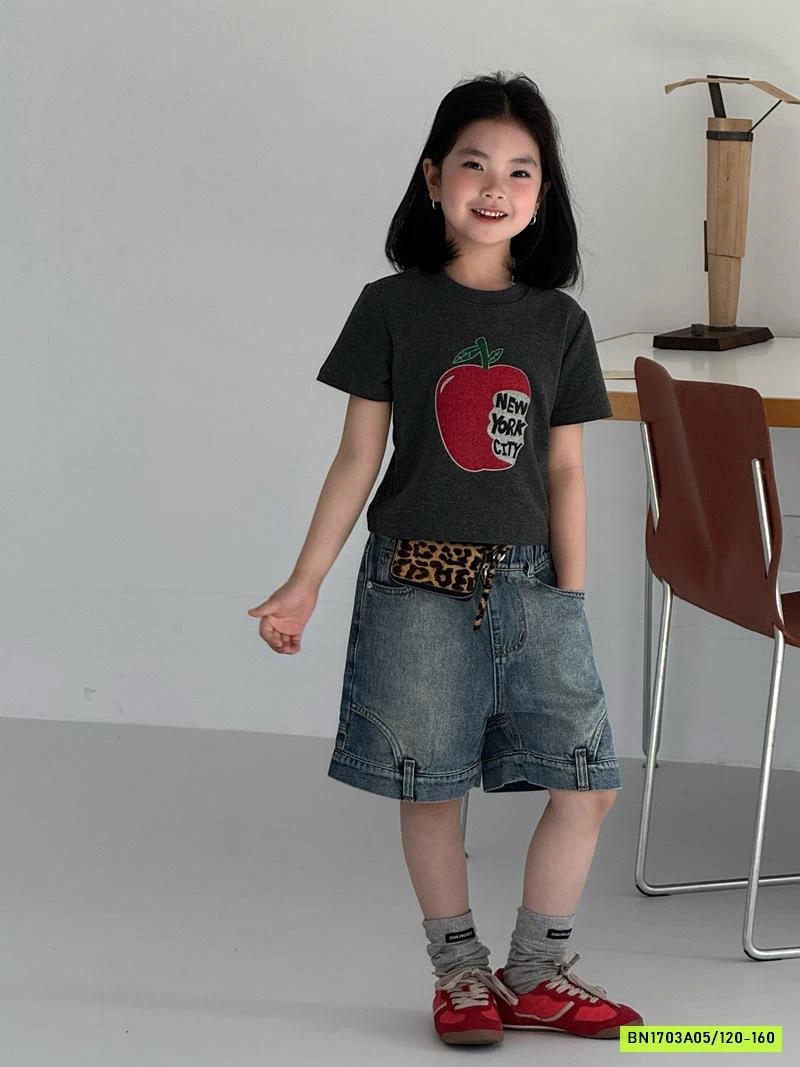 ÁO THUN TÁO MIX SHORT JEANS CÁ TÍNH